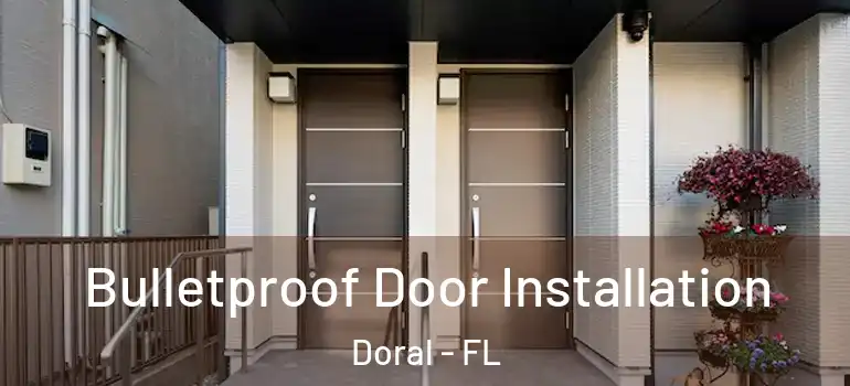  Bulletproof Door Installation Doral - FL